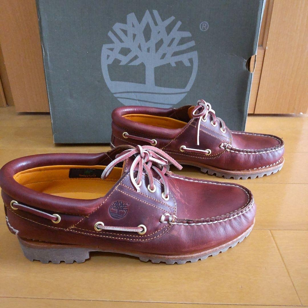 【ケア済】Timberland 3eye バーガンディ