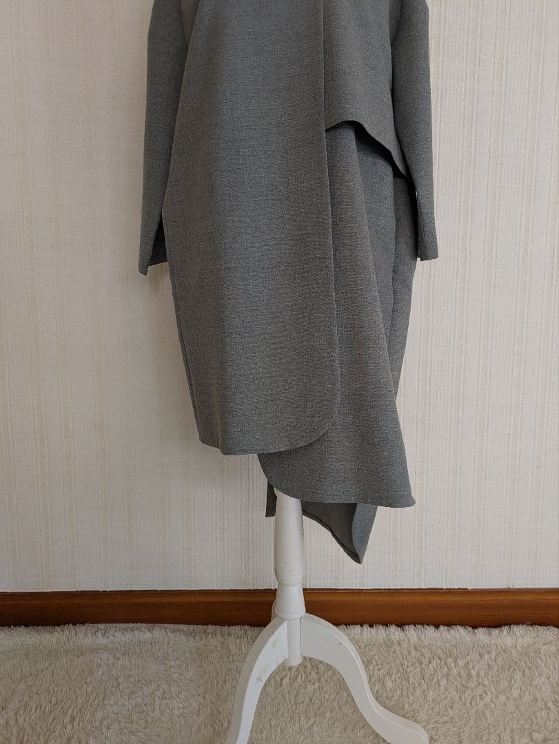 ENFOLD ウールアシンメトリーワンピース