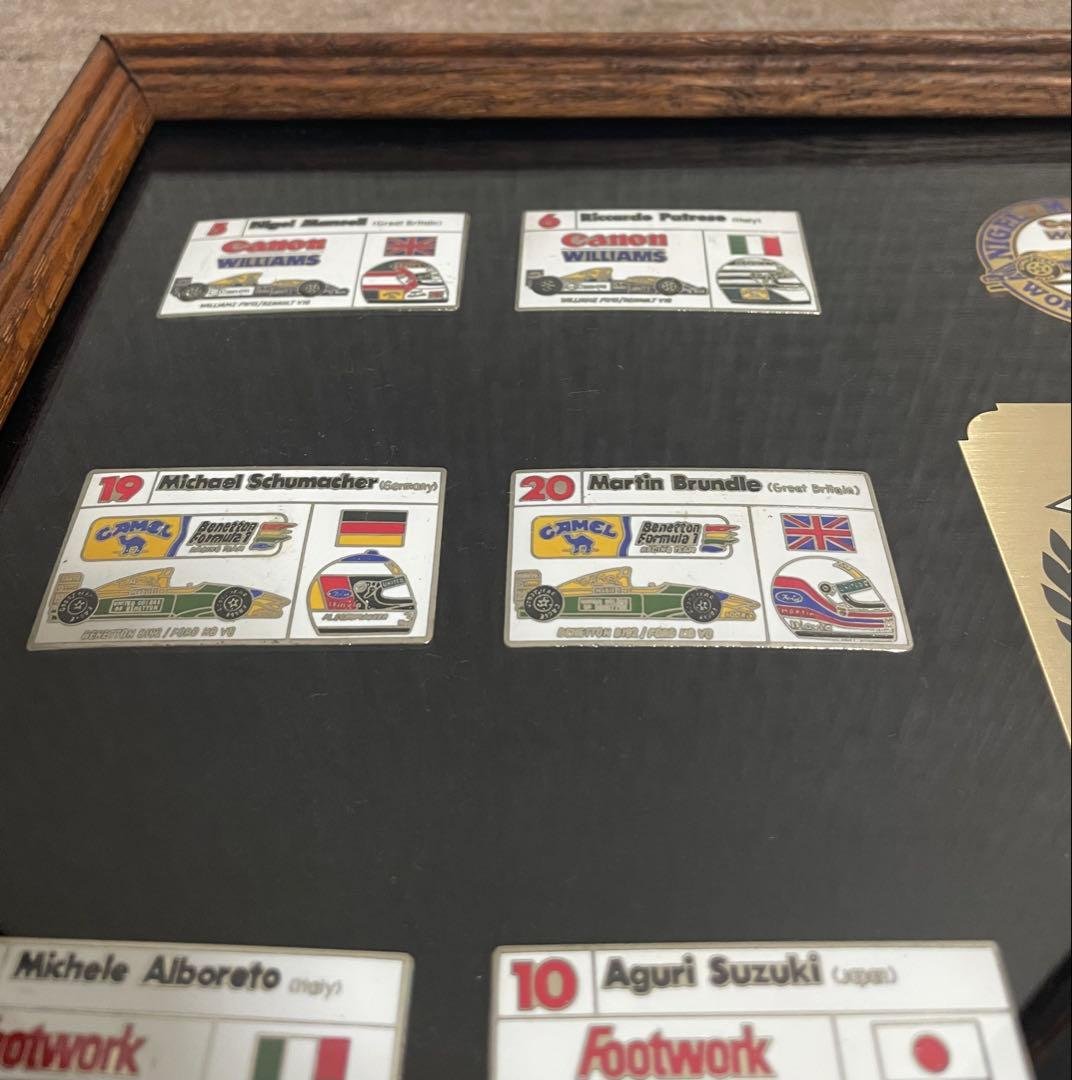 F1 ピンバッジ額装　1992年　限定品　レア　箱無し
