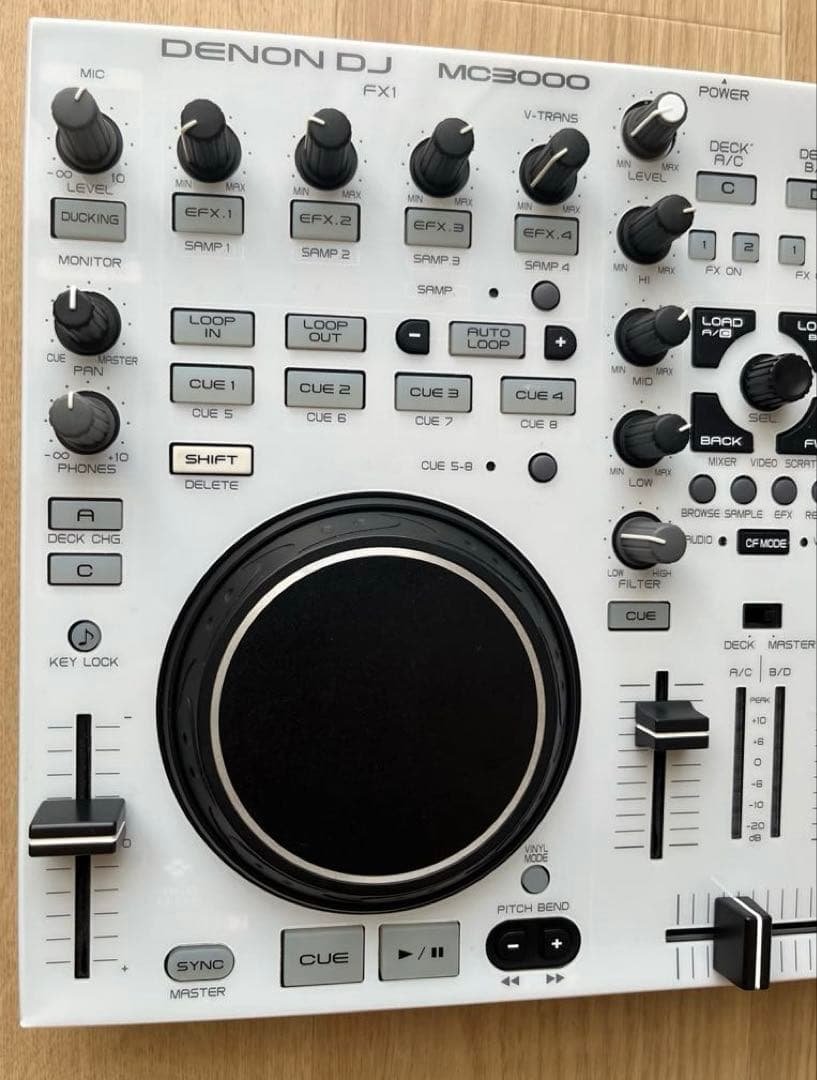 ①DENON DJ MC3000 DJコントローラー 限定白パネル