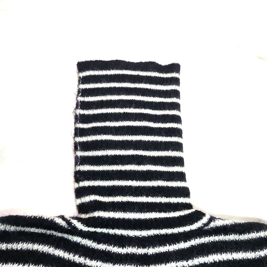 SaintLaurent サンローラン　ボーダー　メンズ　タートルネック　ニット