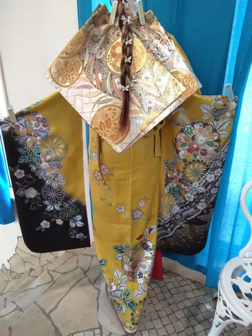 振袖フルセット、正絹振袖、成人式、重ね衿、帯揚げ帯締め、西陣袋帯、長襦袢