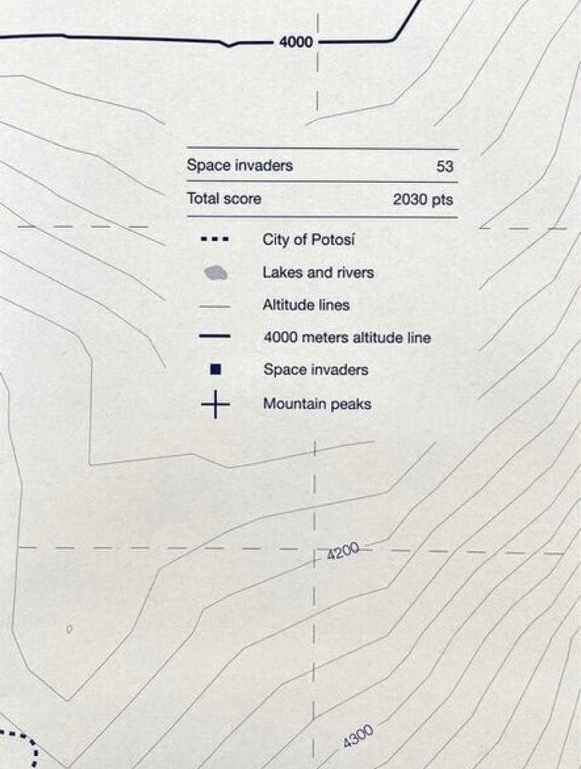 コレクション Invader / Invasion Map of Potosi, 2022